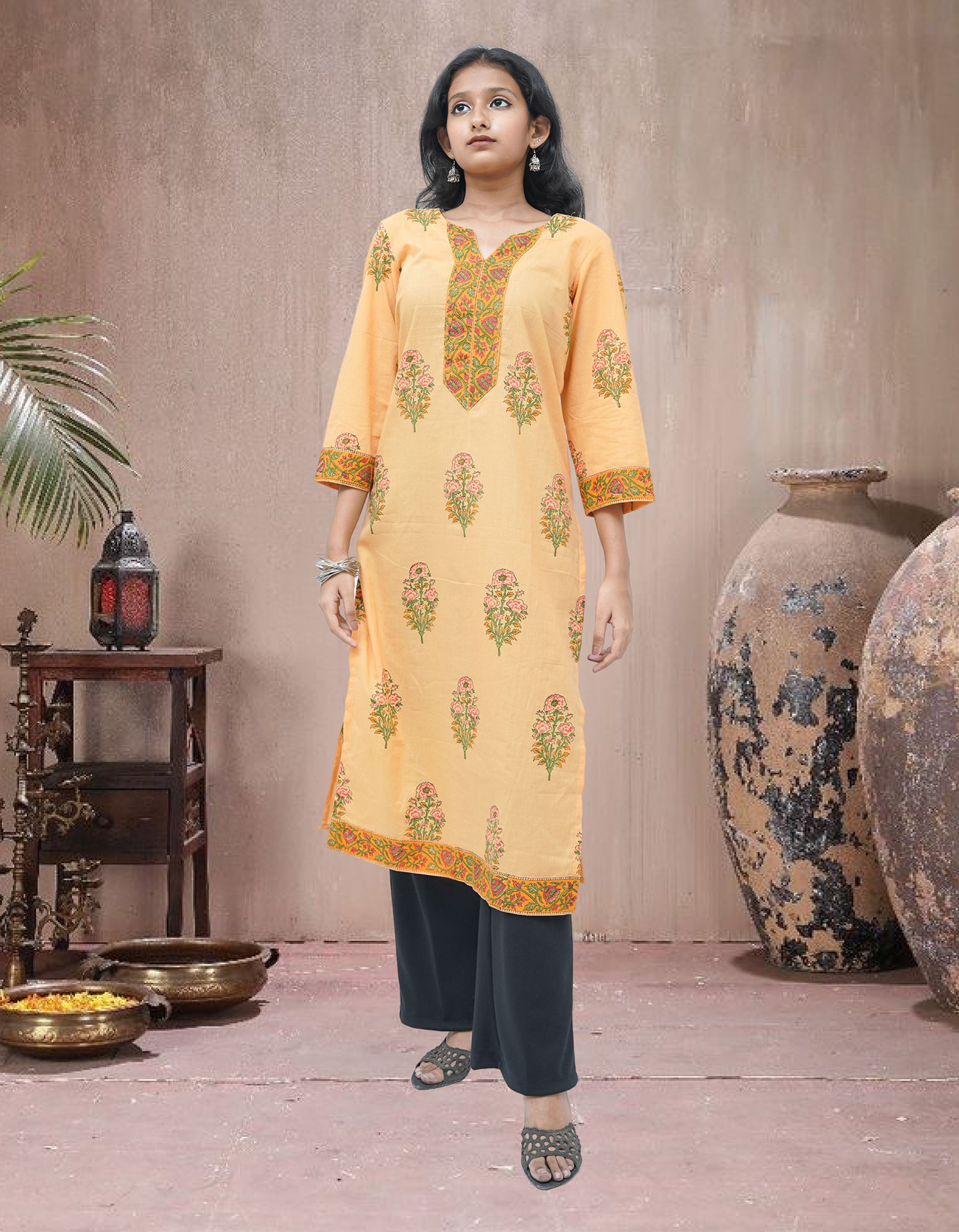 Cotton Kurta A line