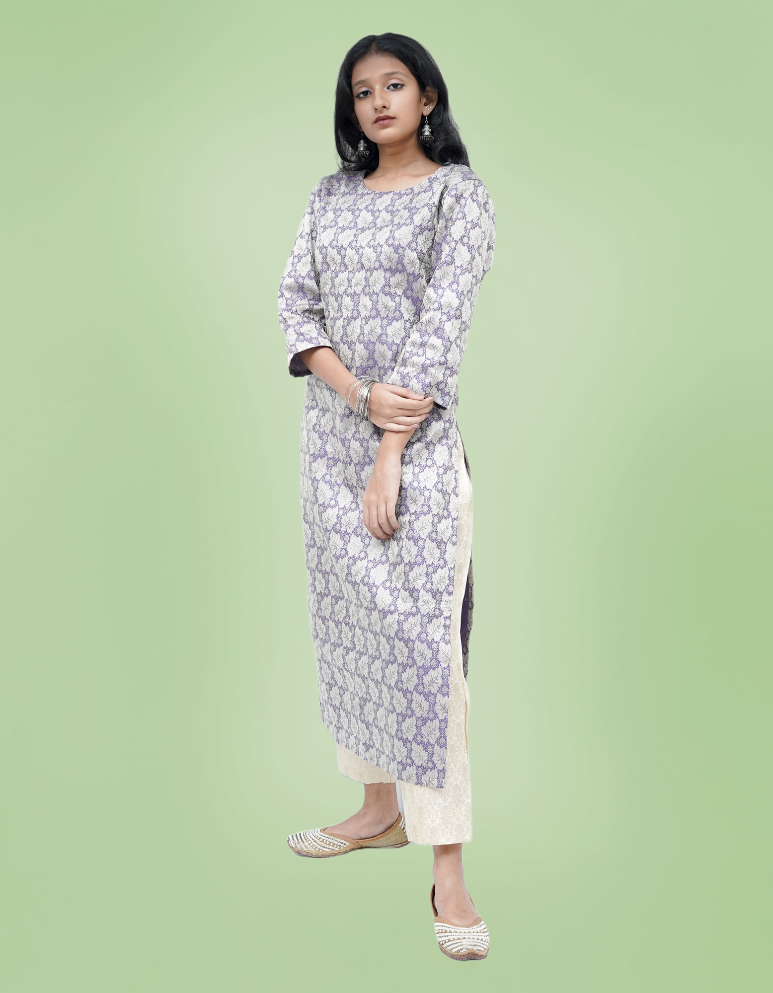 Banarasi Silk Kurta A line Kurta