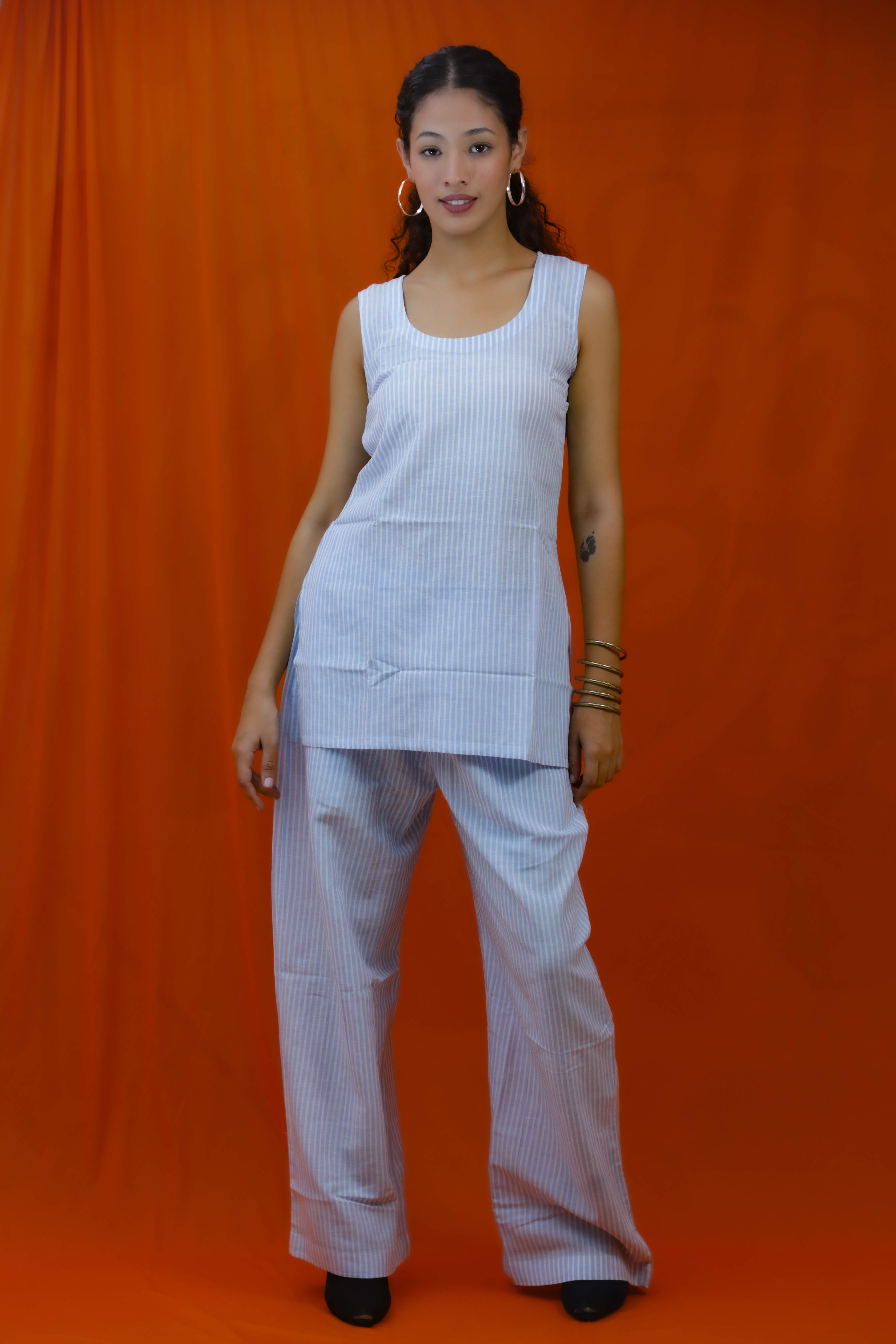 Blue Kurta Top and Pant