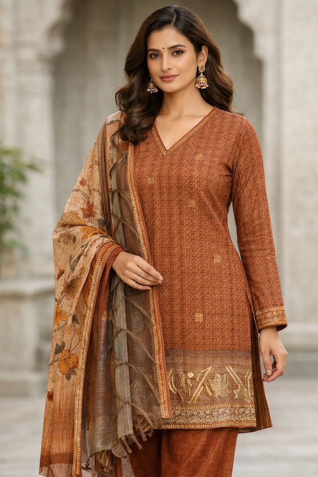 Terra Silk Boat-Neck Set