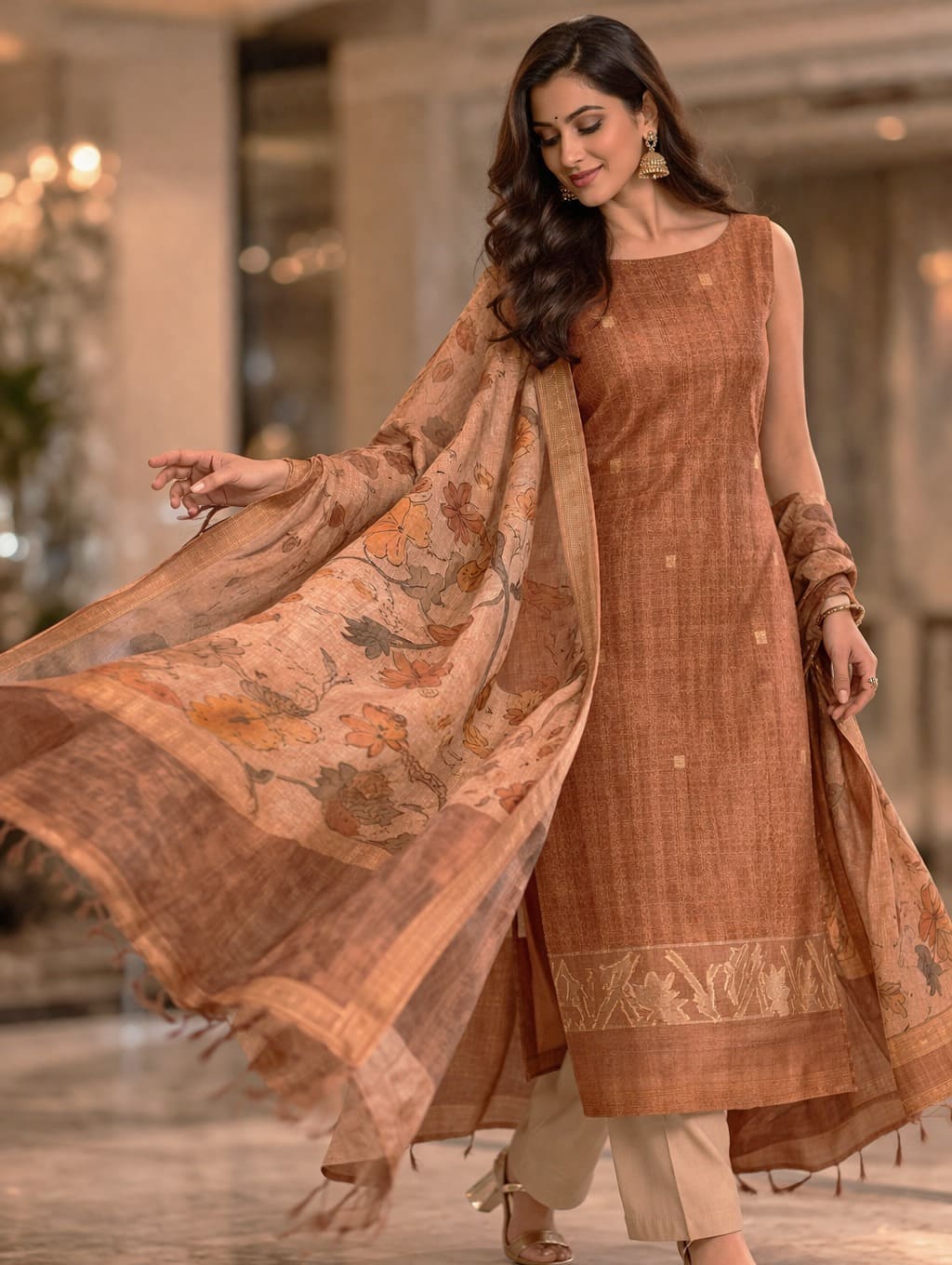 Terra Silk Boat-Neck Set